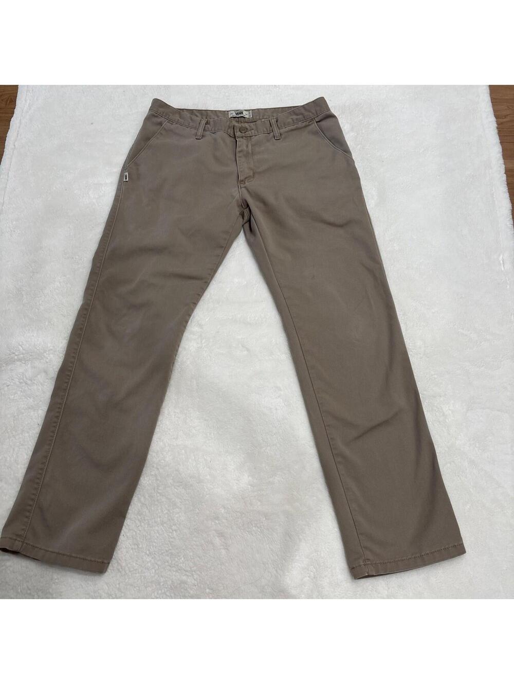 Vans Geoff Rowley Signature Collection Chino Pants Mens Size 36 Tan Khaki Skate